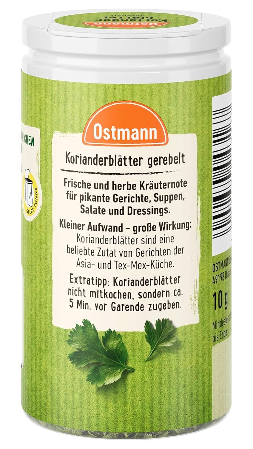Ostmann - Korianderblad, 10 gram Condimente Naty Shop