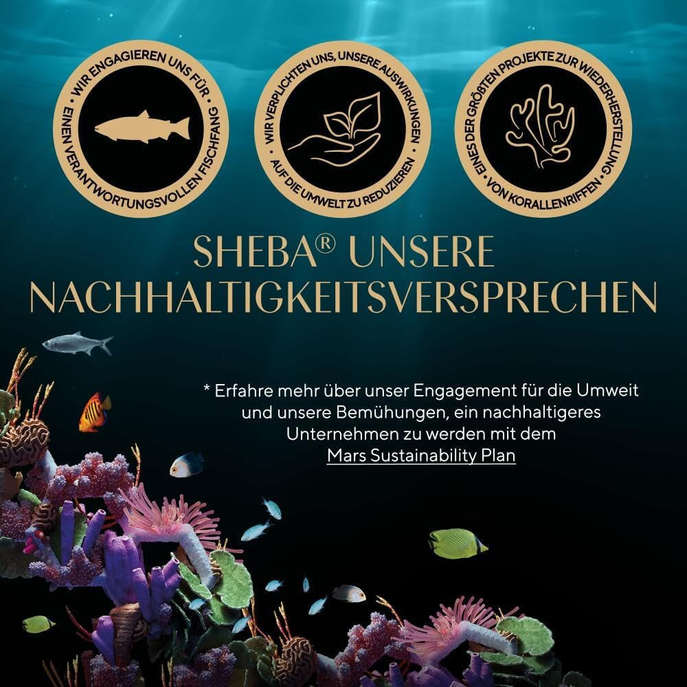 Sheba CATCARE Bag Wet Fresh & FINE (Fisk) Bitar i sås Vuxen 50g Multipack Standard