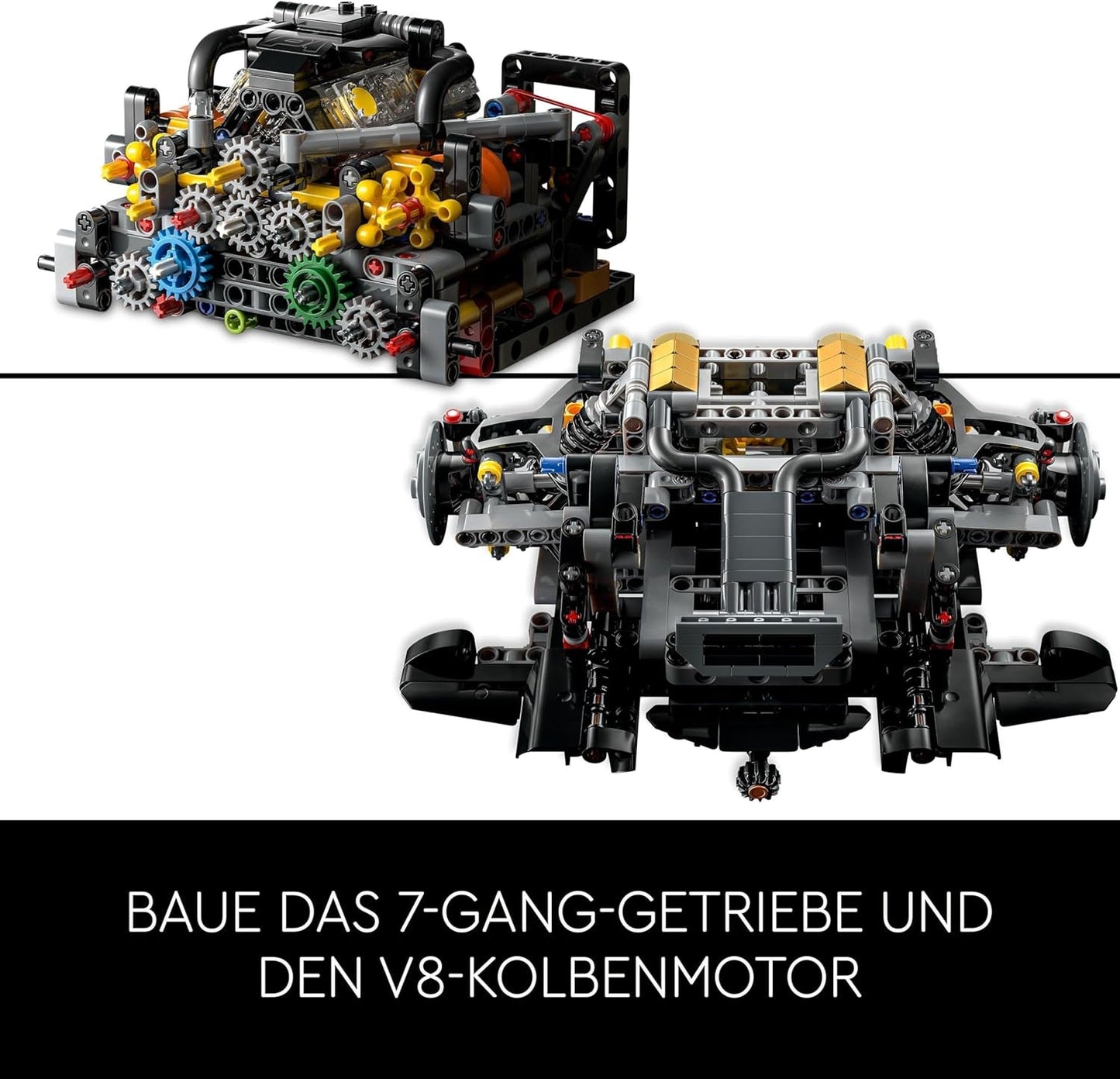 LEGO Technic Mclaren P1 Super Sports Car Set För Vuxna Bilfans Present V8 Kolvmotor 7-växlad växellåda Skalmodell Billeksaksbilset 42172 Byggset Besuche den LEGO-Store