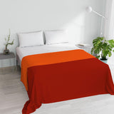 Orange/Rost Microfiber Sommartäcke för Dubbelsäng 250 X 250 Cm Täcken och täcken Naty Shop Orange/Rost Matrimonial 250X250Cm