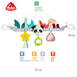 Fehn babymobilkedja Panda Baby Mobile - babymobilkedja med söta figurer - flexibel hängande babyleksak - barnvagnsleksak för bebisar och småbarn från 0+ månader Babyleksaker Naty Shop