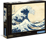 Clementoni 39378 Hokusai - The Great Wave - 1000 pusselbitar, museumssamling, skicklighetsspel för hela familjen, färgstarkt stretchingspel, pussel för vuxna 14+ Pussel Naty Shop standardtitel