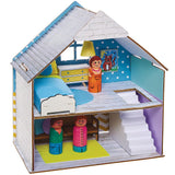 Baker Ross FN199 Dollhouse Kit - 1-pack, Kids Dollhouse Kit, Craft Kit Dollhouses Naty Shop
