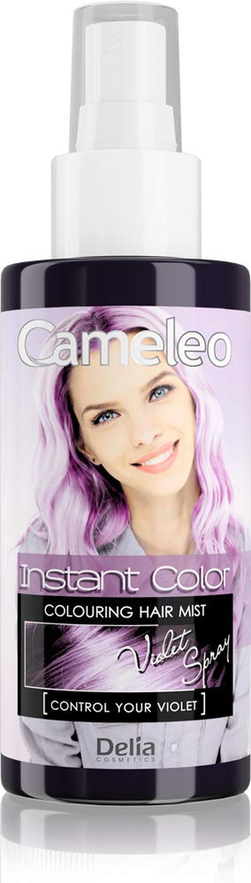 Cameleo - Spray & Go - hårfärgningsspray - lila - för blont, platinablont och grått hår - spraya helt enkelt och gå - semipermanent - omedelbart resultat - karneval hårfärgningsspray - 150 ml Naty Shop Hair Dye Lila Spray 150 Ml (1 förpackning)