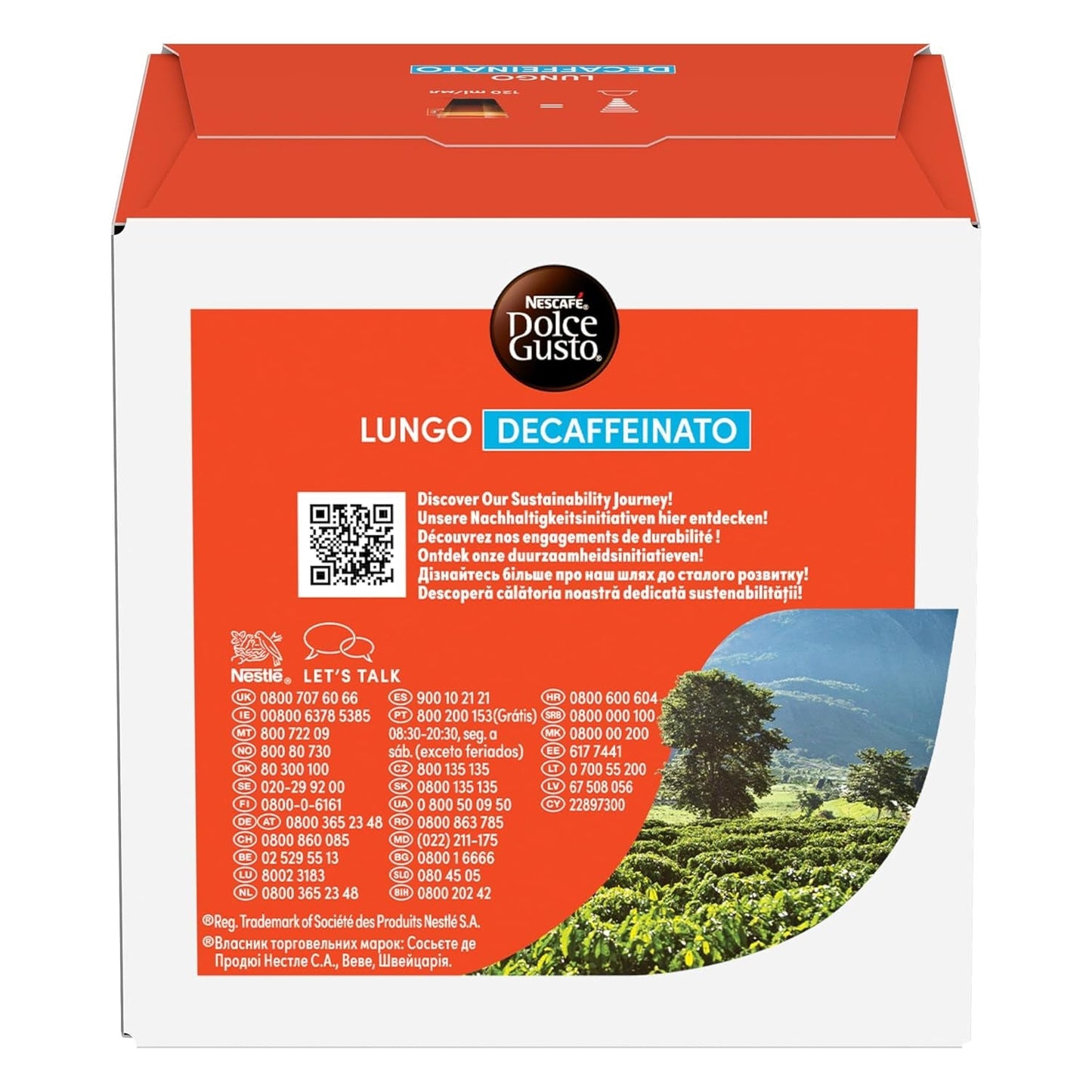 NESCAFÉ DOLCE GUSTO Lungo Decaffeinato kaffekapslar 3er Pack (3 x 16 kapslar)