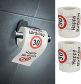Set med 4 toalettpapper "Grattis på 40-årsdagen" │40-årsdagen 24 meter 2-tyger 180Gr/Qm │ Toalettpappersmotiv toalettpapper (4 x toalettpapper 40)