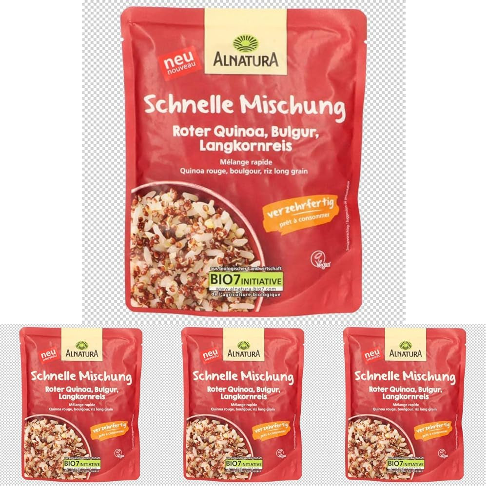 Snabbmix av röd quinoa, bulgur, långkornigt ris, 250 g