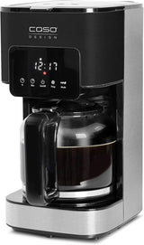 CASO Coffee Taste and Style espressomaskin med permanent filter, 1,5 l, optimal bryggtemperatur 92-96 °C, anti-droppsystem, optimerat brygghuvud, rostfritt stål, 12 koppar