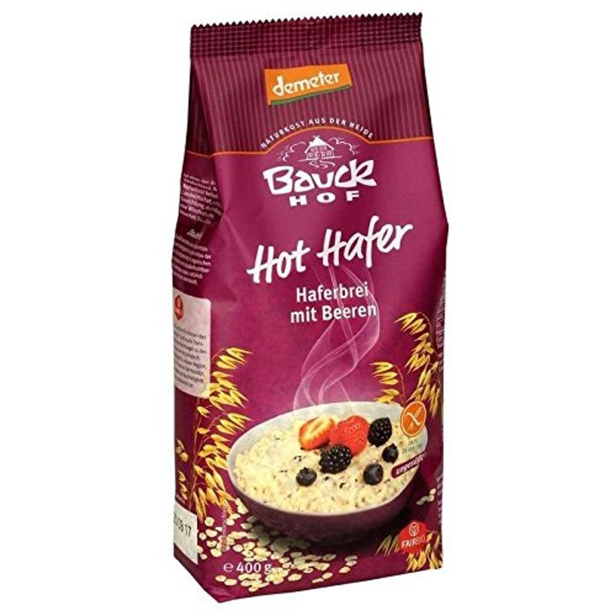 hof Ekologisk varm havre med bär, 400 g