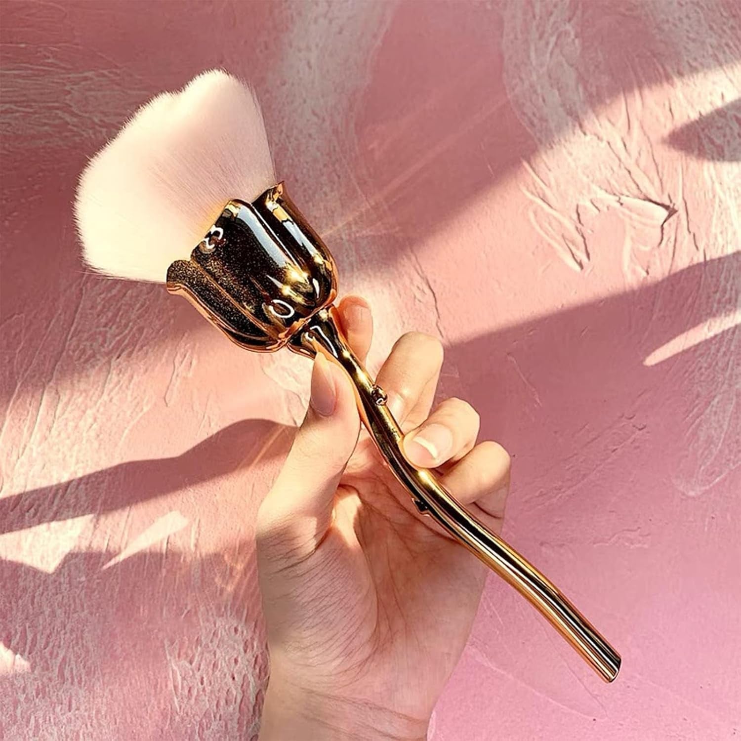Nagelkonst Staubpinsel für Maniküre Rose Kopfbürste, Nagel Kunst Staub Entferner Brush, Make-Up-Brushes Weich, Nagel Werkzeuge