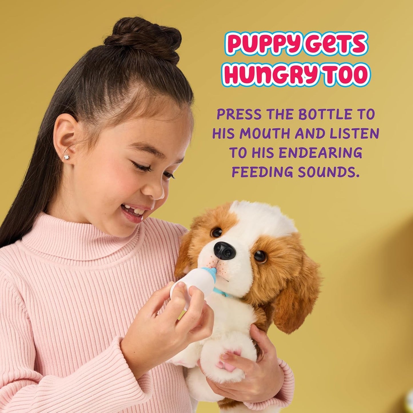 Små levande husdjur My Really Real Puppy – Plåster; Interaktiv valp; över 60 ljud/reaktioner; realistiskt utseende; 1 av 72 varianter; lekset med bärväska; batterier ingår; åldrarna 5+