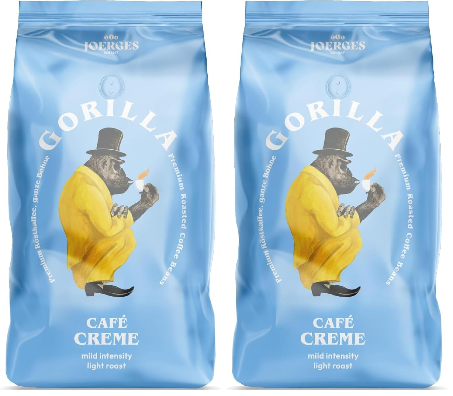 Gorilla Café Creme, 1 kg (förpackning med 2)