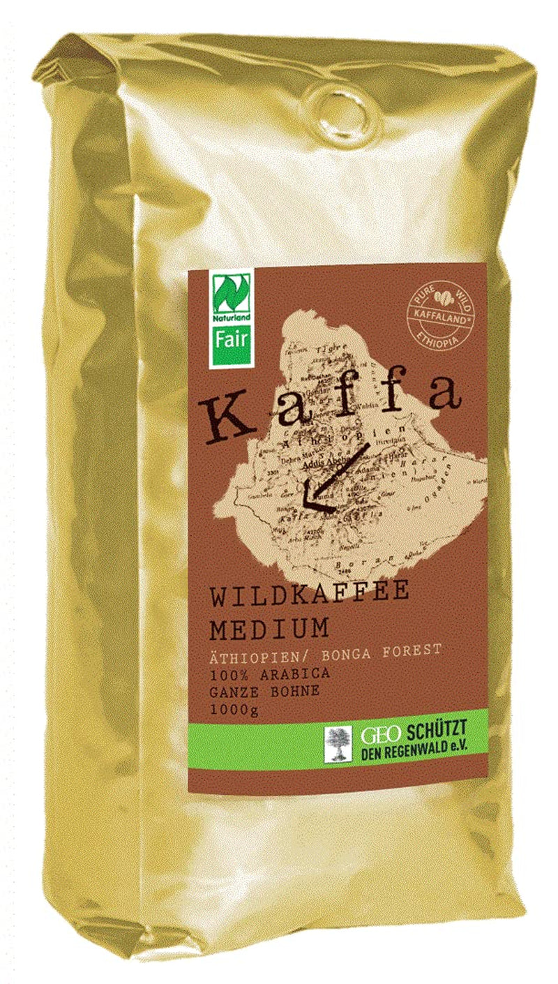 Ekologiska vilda kaffe medelstora bönor 1000 g