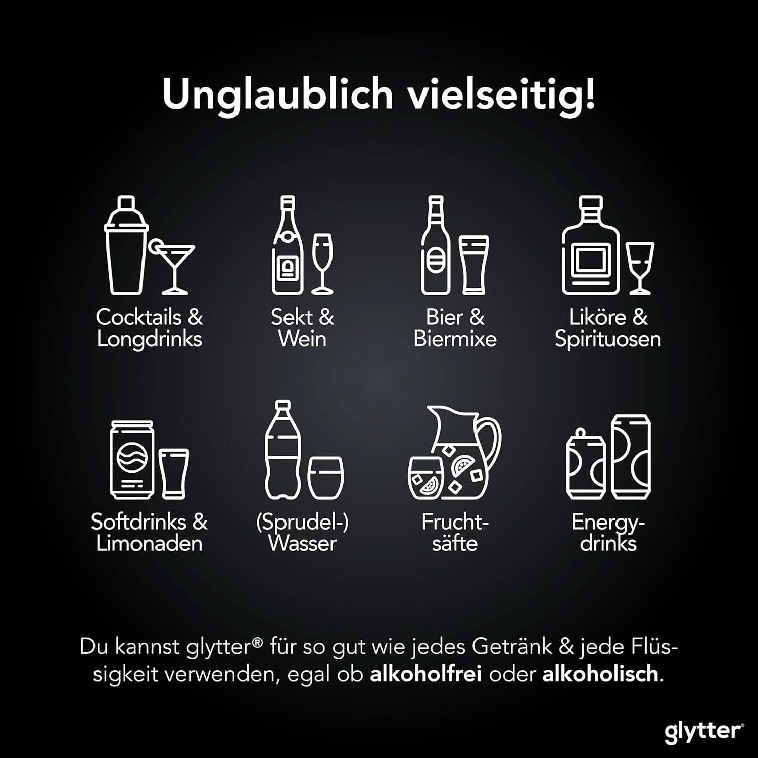 Ätbart glitter för drycker och vätskor, 10 gram Naty Shop