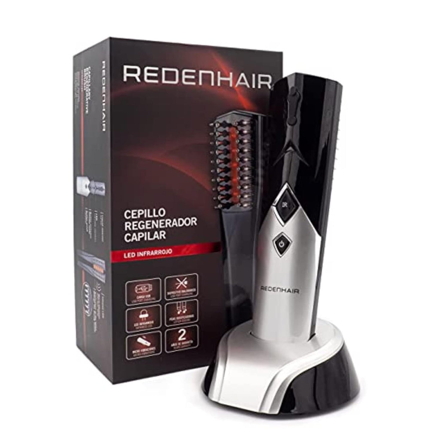Redenhair Hair Regeneration Brush - Behandling av håravfall - Hårväxtstimulator - Idealisk hårväxt - Förebyggande av håravfall för kvinnor och män Hårvård Naty Shop Standardtitel