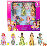 Mattel Disney Princess förvandlar leksetet vagn till slott med liten norrskensdocka, 3 våningar, 6 lekytor, 4 figurer, möbler och tillbehör HWX17 Dolls Naty Shop Friends Set