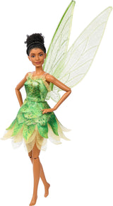 Disney Peter Pan och Wendy Tinker Bell Docka med rörliga vingar och grön klänning Filminspirerad present för barn att återskapa scener eller egna äventyr HNY37