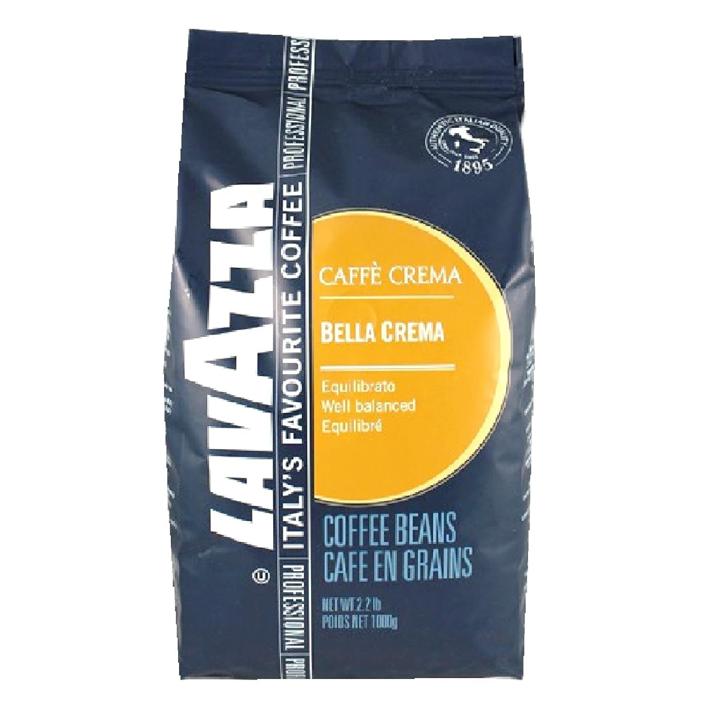 Lavazza Bella Crema Caffe Crema Espresso - 6 x 1 kg kaffebönor