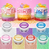 Ätbart glitter - 6G matfärgspulver för choklad, jordgubbar, muffins, kakor, fondant (lila)