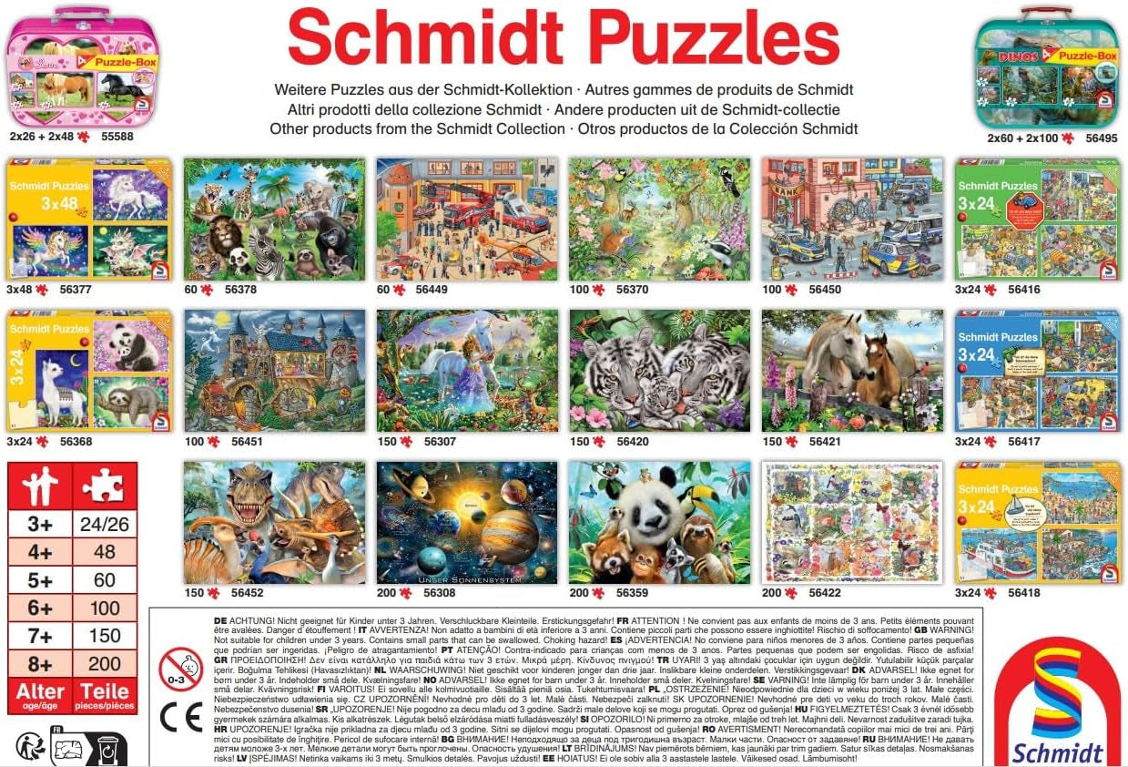 Schmidt Spiele sto och föl, pussel för barn 150 bitar Puzzle Naty Shop