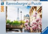 Ravensburger Puzzle 12000366 - Vår i Paris - 500-bitars pussel för vuxna och barn över 12 år Pussel Naty Shop Gammal design