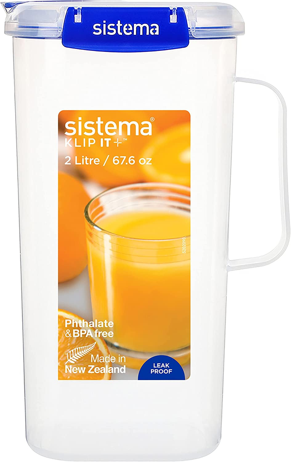 KLIP IT Plus systemset av burkar för matförvaring, runda | 300 ml l | lufttäta, stapelbara och lufttäta förvaringsburkar med lock | lämplig för kyl/frys | utan BPA | 4 st Matförvaringslådor Naty Shop 2000 Ml