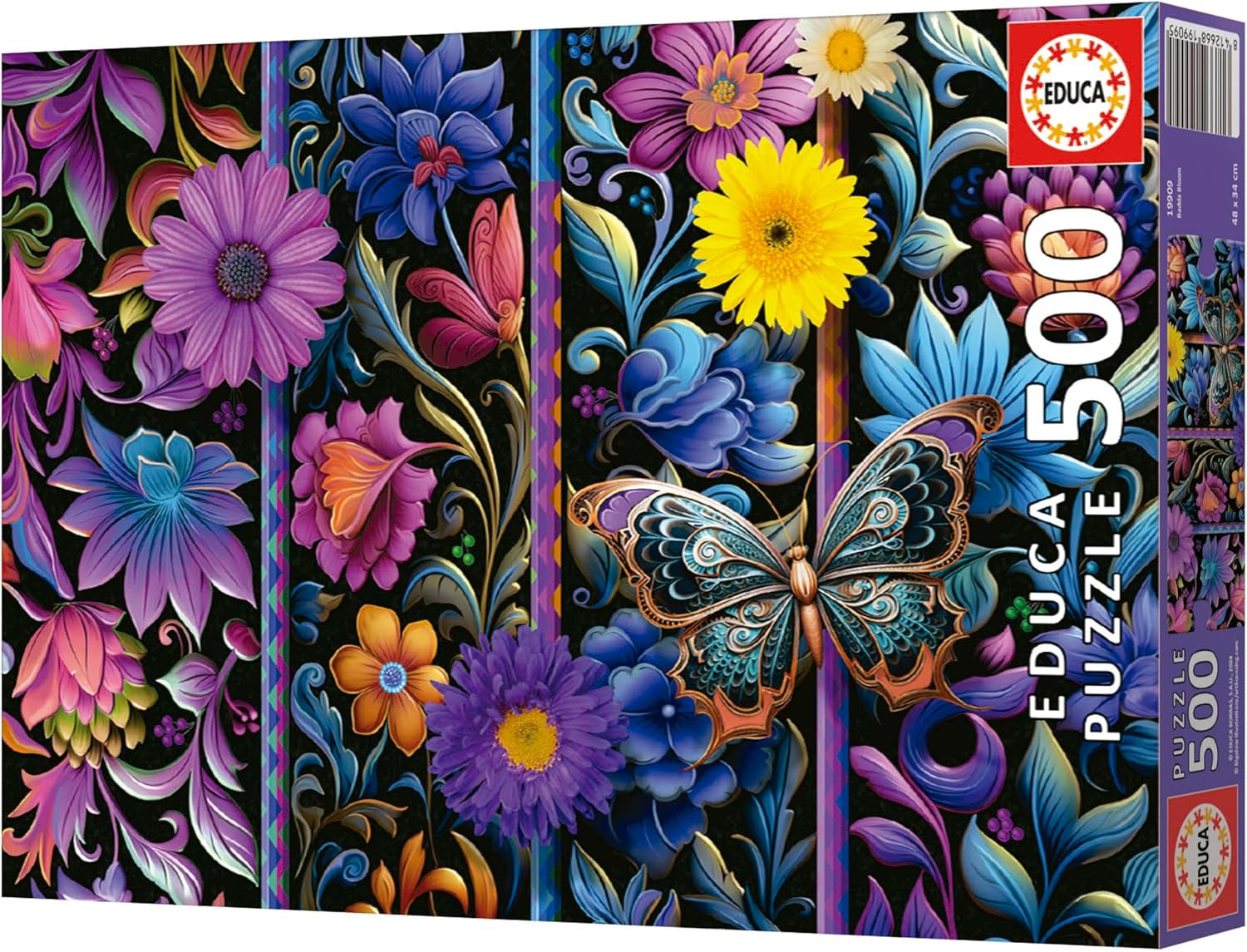 Educa - Pussel med 500 bitar för vuxna | Bada Bloom. Mått: 48 X 34 cm. Inkluderar Fixpuzzle pussellim. I 11 år (19909) Puzzle Naty Shop
