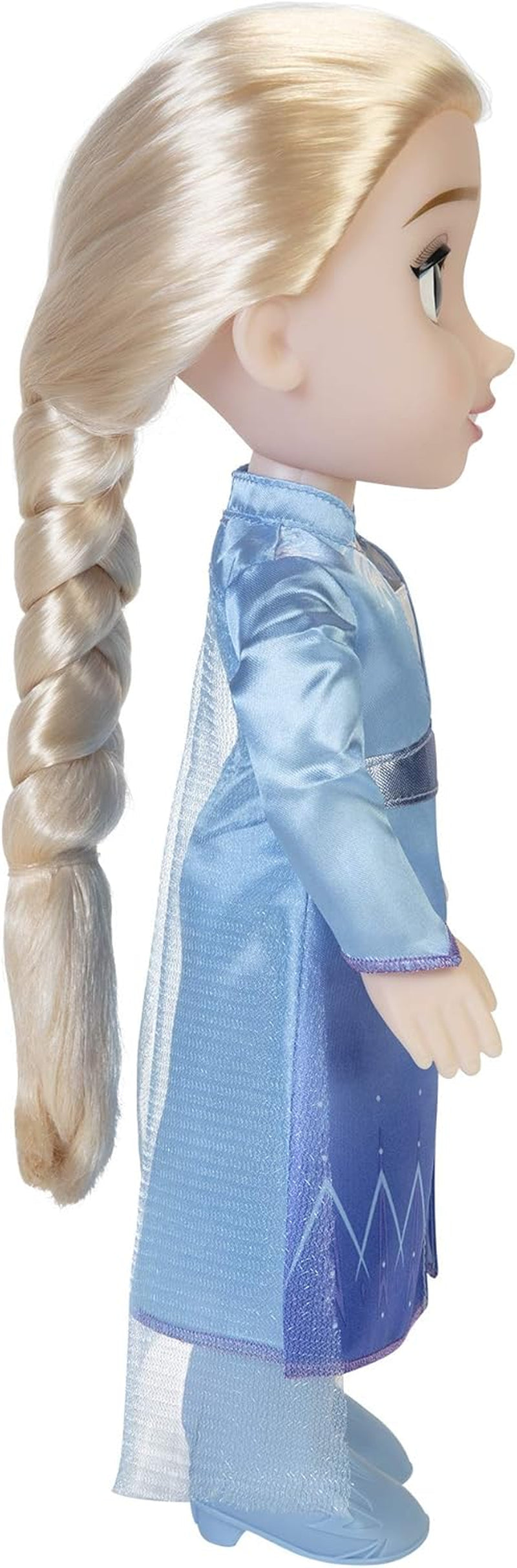 Disney Frozen 2 Elsa Travel Doll, 35 cm docka med kultfilminspirerad klänning, stövlar och långt flätat hår för extra lektid, för tjejer från 3 år och uppåt
