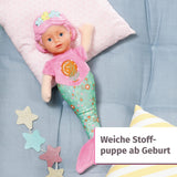 BABY born Mermaid för bebisar, tvättbar mjuk docka, sjöjungfrudocka med mjukt vinylhuvud, 33 cm hög, 832288 Zapf Creation