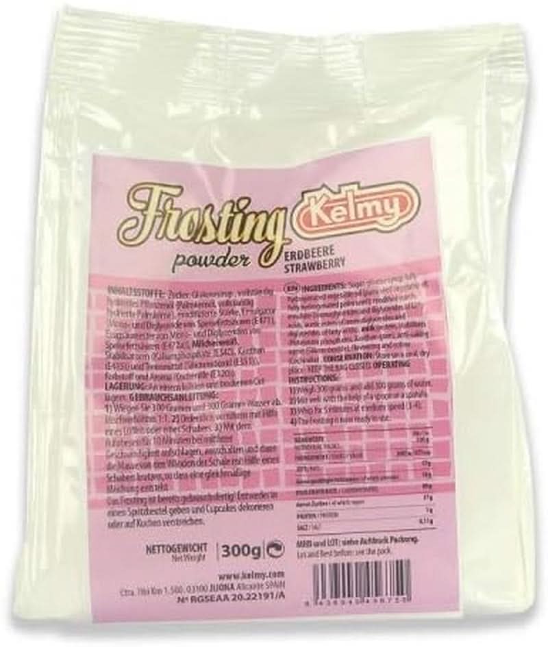Glasyrpulver Kelmy jordgubbar, 300 gram Naty Shop Glazes and Decor