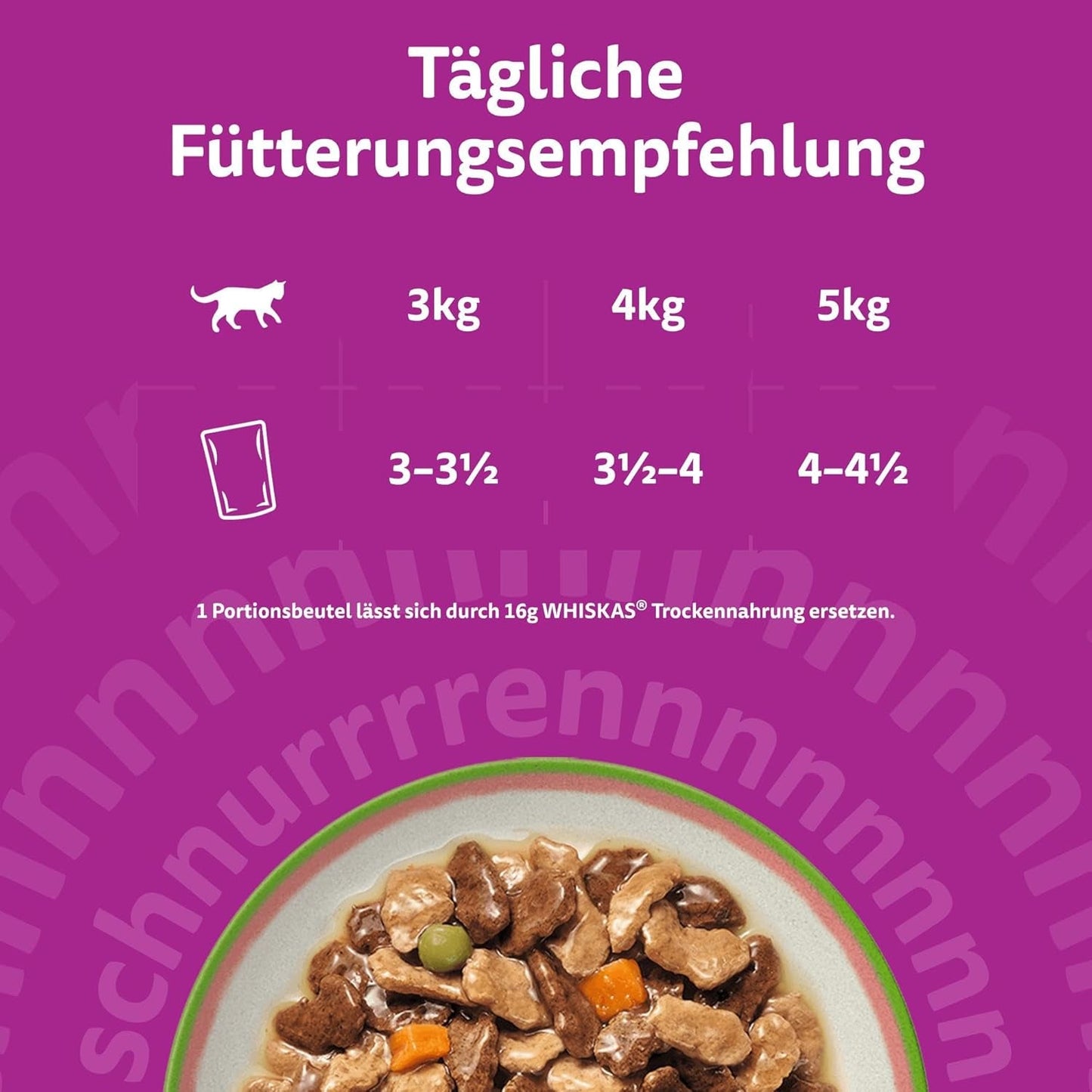 WHISKAS SMAKLIG MIX Nassfutter i sås für Katzen 40 x 85 g Chef's Choice