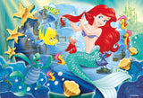 Lisciani - DISNEY Pussel Ariel - Återskapa och färglägg scenerna från dina favoritboxar - från 7 år - STORT PUSSEL med 250 bitar - Uppmuntrar fingerfärdighet Puzzle Naty Shop