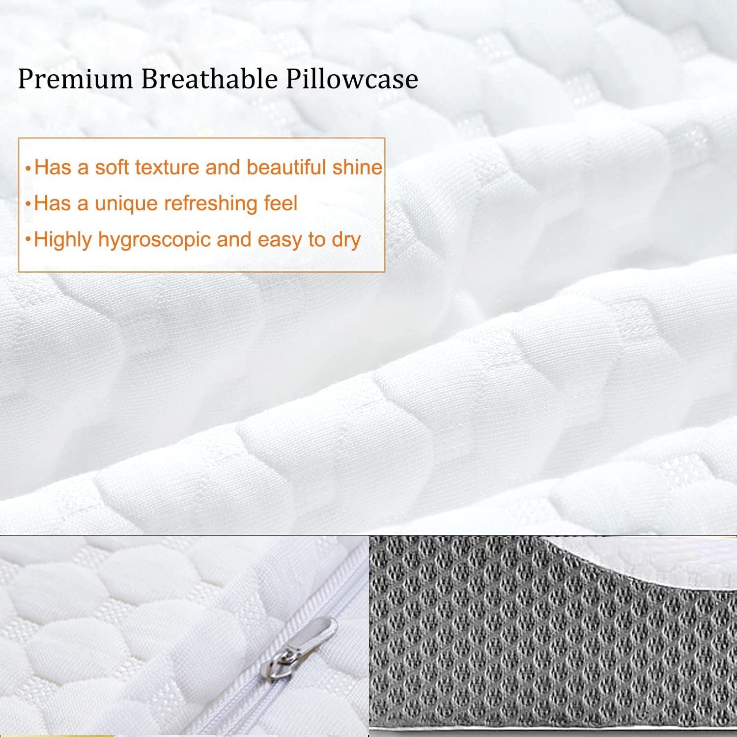 Ecosafeter Memory Foam Kudde Nackstödskudde Ergonomisk nackkudde för olika sovställningar med avtagbart överdrag Cervikala ortopediska kuddar Naty Shop