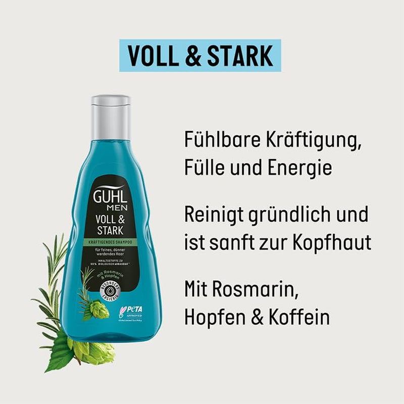 Guhl Men Full & Strong Shampoo - Hårtyp: Tunt, fint, normalt Guhl Shower & Bath