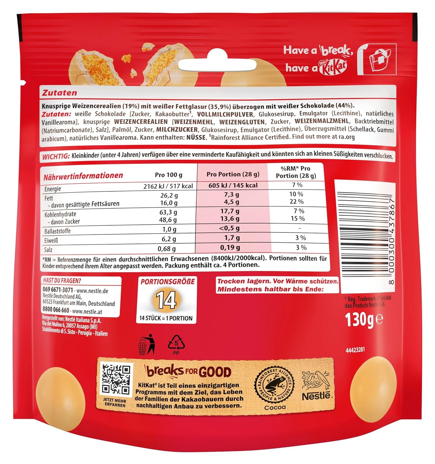 NESTLÉ vita bollar, förpackning om 1 (1 x 130g)