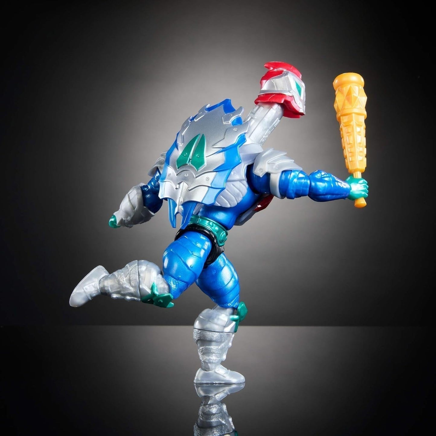 Masters of the Universe Origins Turtles of Grayskull Mekaneck Reptilkrig rörlig actionfigur, tonårsmutantninja och MOTU Crossover Hero Toy, JBN00, [Multicolor] Actionfigurer Naty Shop