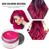 Tillfällig hårfärg 4,23 ounce färgvax för män Kvinnor Tvättbar Naturfärg Pomade Omedelbar hårfärgning för fest Cosplay Halloween (röd) Naty Shop Hårfärgning