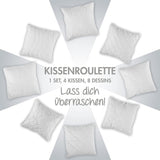 Traumnacht Bekväm roulettekudde, Set med 4 kuddar, Med quiltat överdrag och skumfyllning, 40 X 40 cm, Oeko-Tex certifierad, Tillverkad enligt den tyska kvalitetsstandarden Naty Shop standardkuddar