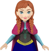 Mattel DISNEY Isdrottningen Anna & Sven docka och djurfigur, inspirerad av de animerade karaktärerna, rörliga lemmar, avtagbar kjol och cape, för barn från 3 år och uppåt, HLX03 Naty Shop Dolls
