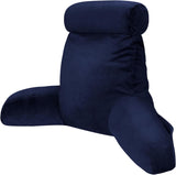 INFANZIA läskudde med armstöd, memory foam, ergonomiskt stöd för soffa och säng, marinblå