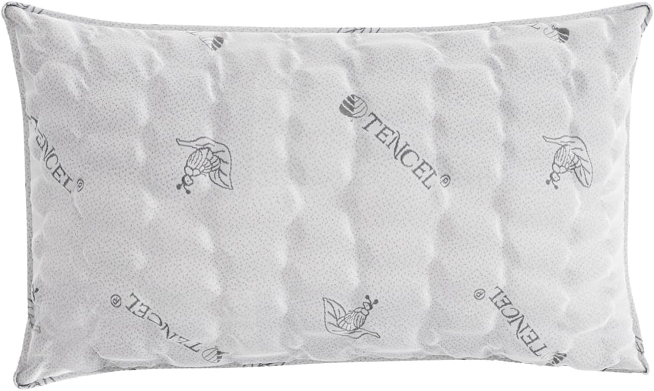 Italienska sängkläder MB Home Italia, kudde, biokeramik, ljusgrå, 45 x 75 cm Naty Shop Tencel standardkuddar