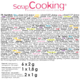 Scrapcooking - Set med 9 pulveriserade matfärger - blå, gul, rosa, lila, orange, limegrön, röd, pulverrosa, svart - ätbart färgpulver för kakor, muffins, macarons - 4270