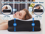 SUPA MODERN Memory Foam Kudde Side Sleeper Kylkudde 60X40 Ortopedisk Baksida Mage Nacke smärtlindring Nackkudde Ortopediska livmoderhalskuddar Naty Shop