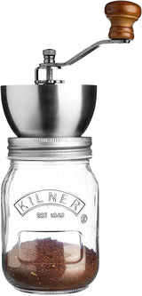 Kilner frukostburk med sked / 350 ml, Ø 9,5 cm / 5 st | takeaway müslikopp / giftfri / glasbehållare med lock för müsli, gröt och yoghurt / havrebehållare över natten Matförvaringslådor Naty Shop Kaffekvarn