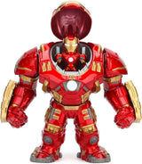 Jada Toys Marvel Figure Hulkbuster & Ironman, Öppen och stängd hjälm, Samlarfigurer, Set, Die-Cast, Röd, Storlek: 6 tum Hulkbuster & 2 tum Ironman Actionfigurer Naty Shop