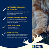 Bozita Mousse Kyckling - 12 x 85 g våt kattmat med fin konsistens av mousse och kyckling - spannmålsfritt recept, utan tillsatt socker - med postbiotika för att stödja en hälsosam tarmflora