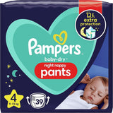 Blöjor Pampers 81657566 Baby-Dry Byxor, vit
