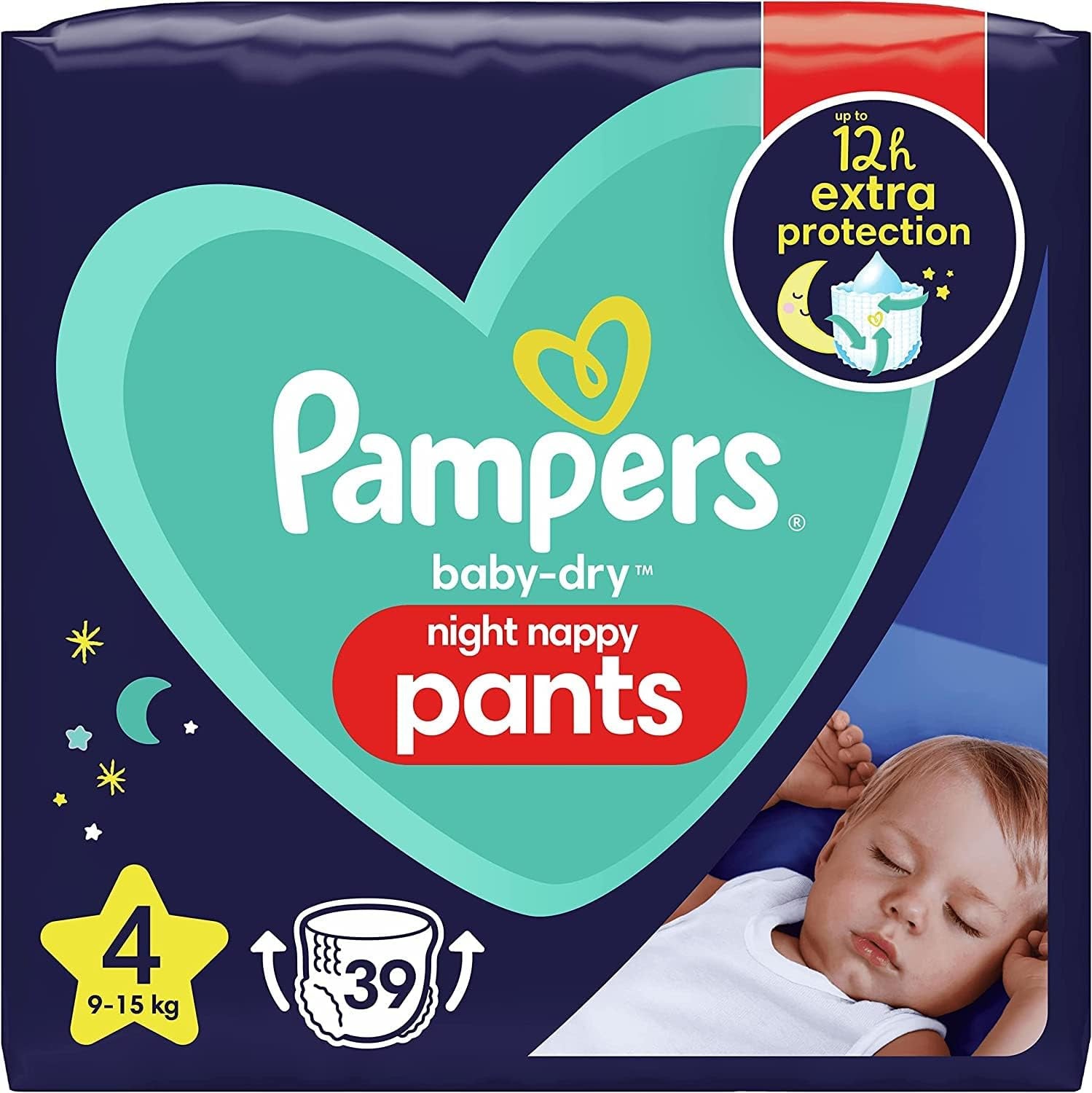 Blöjor Pampers 81657566 Baby-Dry Byxor, vit