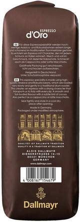 Espresso d'Oro 1 000 g ganze Bohne
