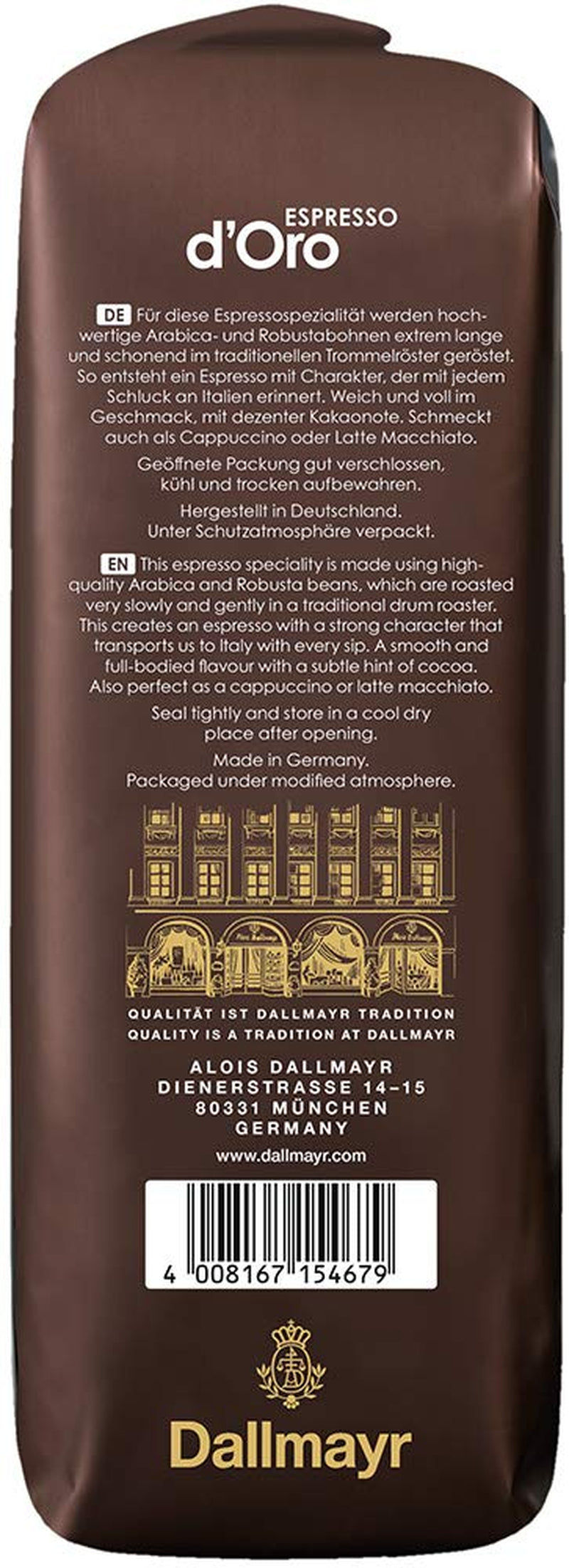 Espresso d'Oro 1 000 g ganze Bohne